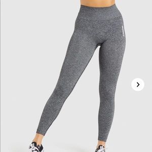 NWT gymshark adapt seamless leggings in black marl